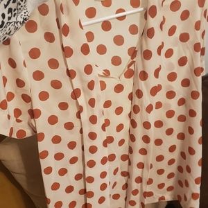Polka dot blouse